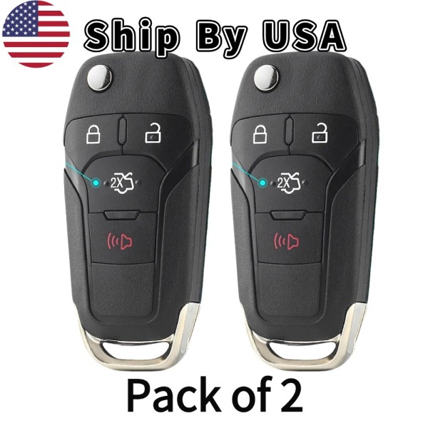 Ford Fusion 2013-2016 4 Button Flip Key Remote For N5F-A08TAA